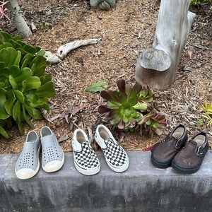 Two Pairs of Kids Vans Shoes
